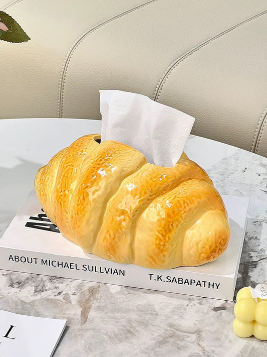 Adorable and Creative Croissant - shaped Tissue Box